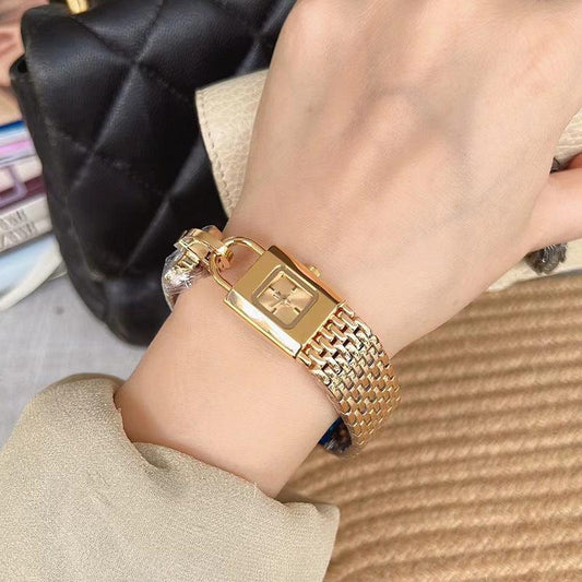 Lock Head Fashion Steel Watch Female Small Dial - Aaryan Malik اريان مالك