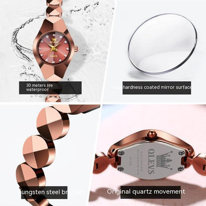 Bracelet Ceramic Tungsten Steel Quartz Watch - Aaryan Malik اريان مالك