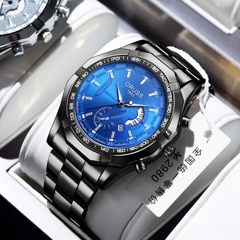 Automatic Movement Watch Men's Calendar Waterproof Luminous Watch - Aaryan Malik اريان مالك