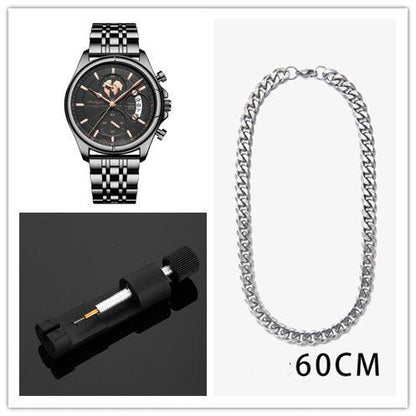 Multifunctional Luminous Men's Waterproof Quartz Watch - Aaryan Malik اريان مالك