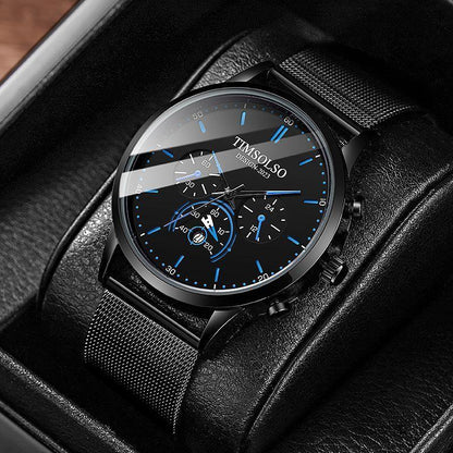 All-matching Simple And High-end Elegant Cool Ultra-thin Calendar Quartz Watch - Aaryan Malik اريان مالك