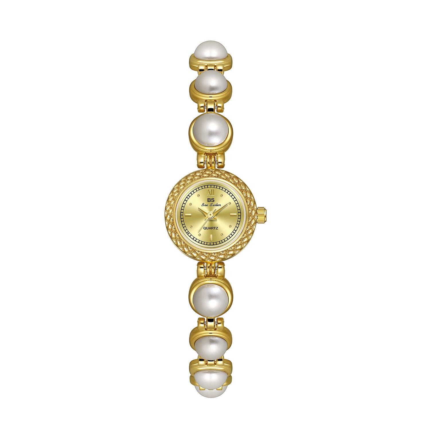 Pearl Bracelet Watch Temperament Women's Watch - Aaryan Malik اريان مالك