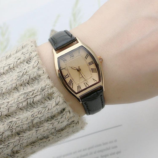 Bucket-shaped Simple Waterproof Quartz Watch For Girls - Aaryan Malik اريان مالك