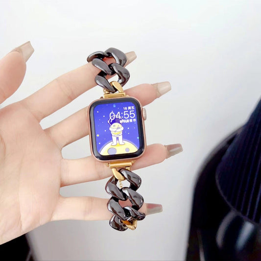 Watch Ceramic Stainless Steel Chain Metal Strap - Aaryan Malik اريان مالك